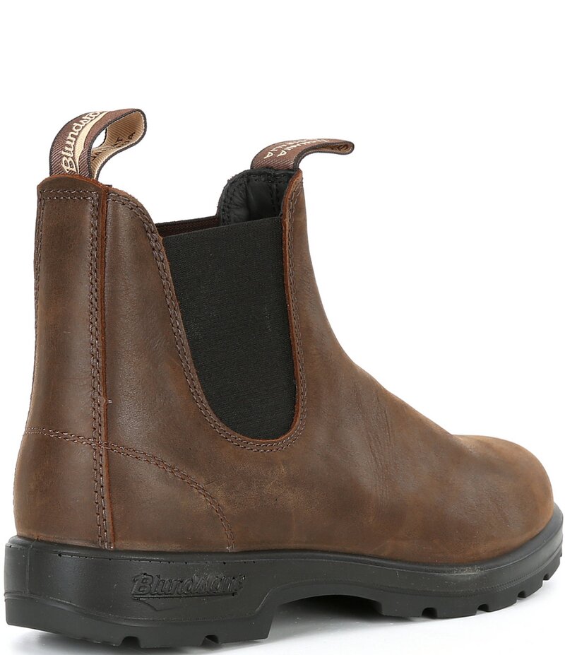 ブランド名石ころ メンズ シューズ ブーツ・レインブーツ チェルシーブーツ チェルシー ブーツ なめし革 Blundstone Ant Brn 550 Water Resistant Leather Chelsea Boots Antique Brown 赤銅色