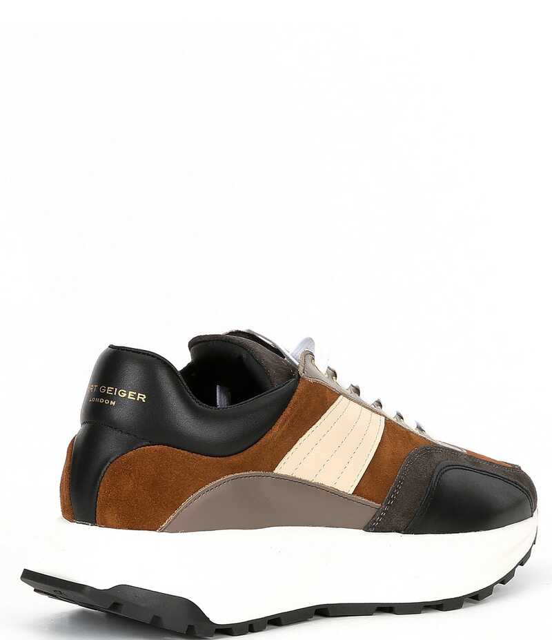 カートジェイガーロンドン メンズ シューズ ドレスシューズ スニーカー Kurt Geiger London Men's Gaspar Retro Stripe Sneakers Brown ブラウン