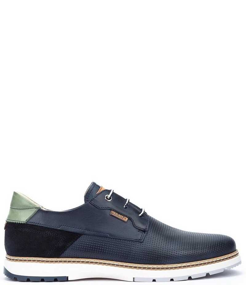 ピコリーノス メンズ シューズ ドレスシューズ オックスフォード レザー Pikolinos Men's Olvera Leather Oxfords Blue ブルー