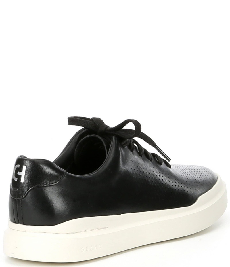 コールハーン メンズ シューズ ドレスシューズ スニーカー レザー Cole Haan Men's Rally Perforated Leather Sneakers Black ブラック