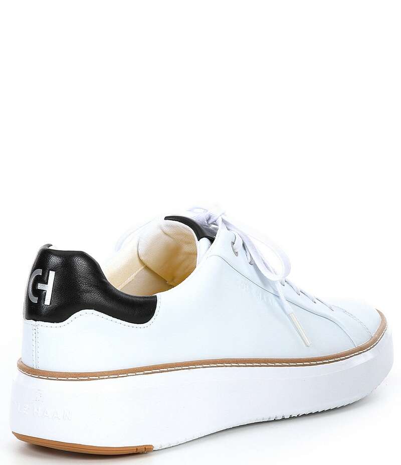 コールハーン メンズ シューズ ドレスシューズ スニーカー レザー Cole Haan Men's GrandPro Topspin Leather Sneakers Optic White ホワイト