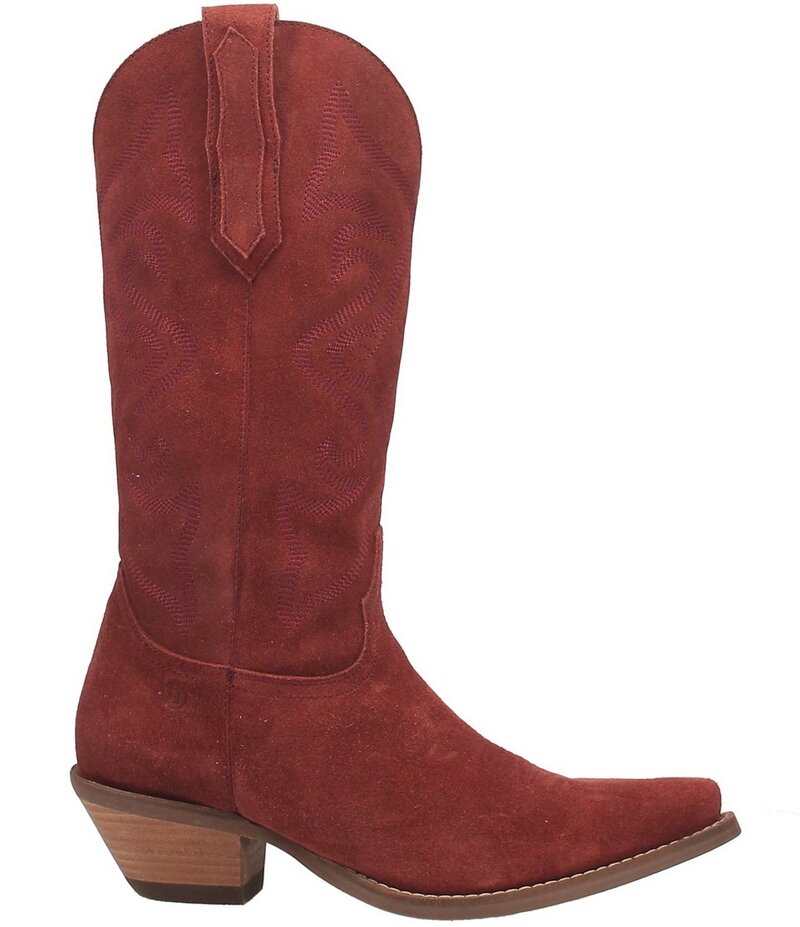 ディンゴ レディース シューズ ブーツ・レインブーツ トール スエード ブーツ Dingo Out West Suede Tall Western Boots Cranberry