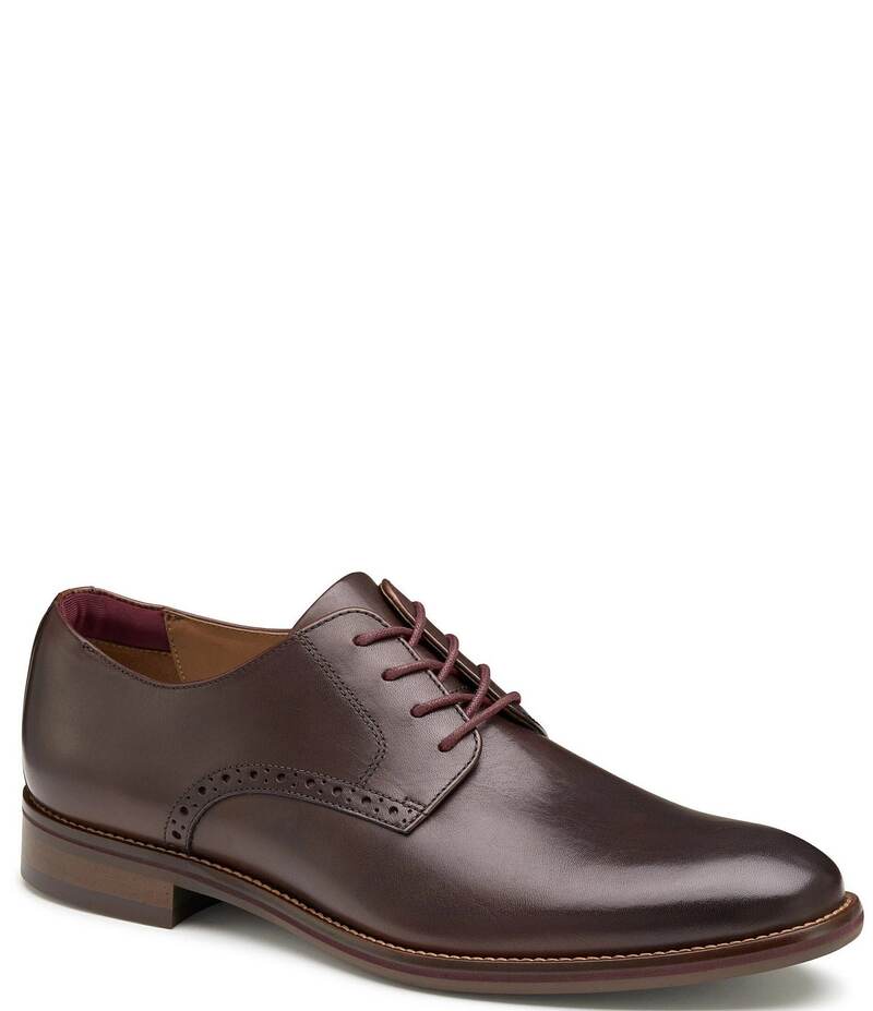 ジョンストンアンドマーフィー メンズ シューズ ドレスシューズ オックスフォード ブローグ レザー Johnston & Murphy Conard 2.0 Leather Plain Toe Brogue Detail Oxfords Mahogany