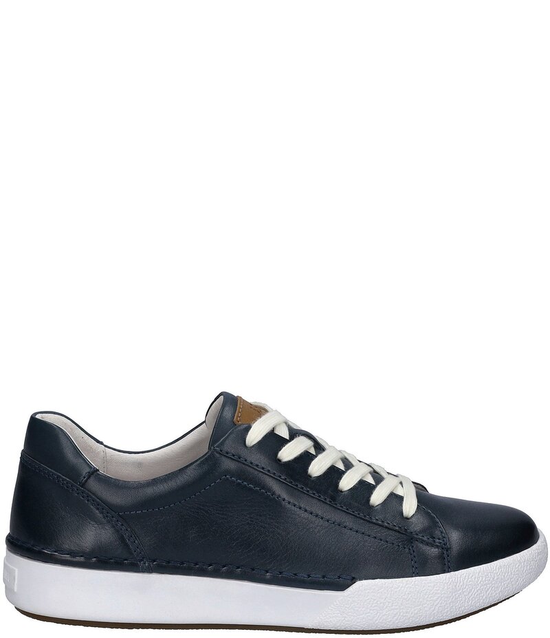ジョセフセイベル レディース シューズ スニーカー レザー Josef Seibel Claire 01 Leather Sneakers Indigo Blue インディゴ｜ReVida 店