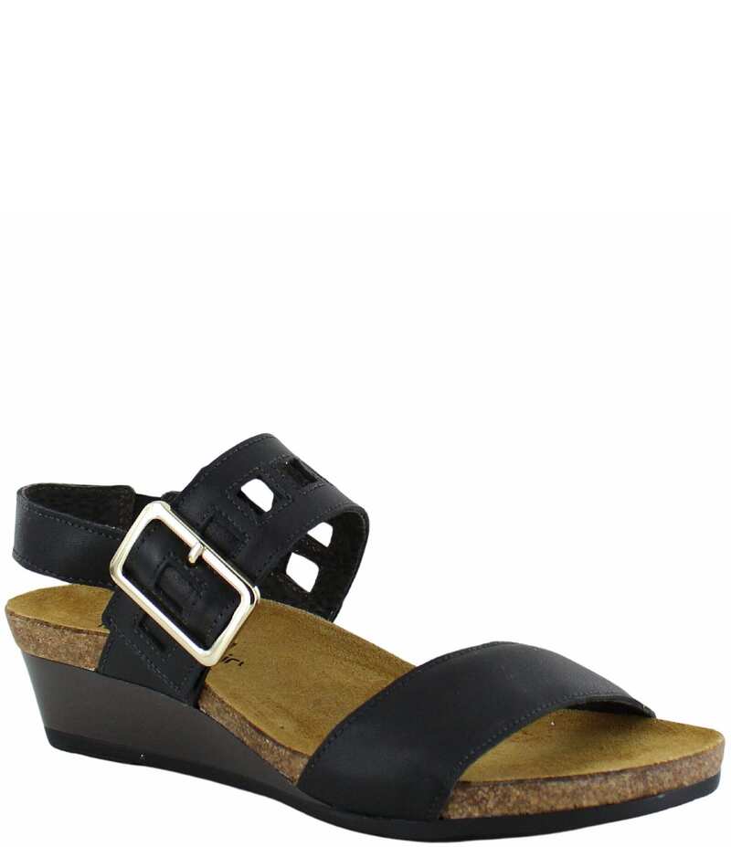 ナオト レディース シューズ サンダル Naot Dynasty Wedge Slingback Sandal Jet Black ブラック|ReVida 店