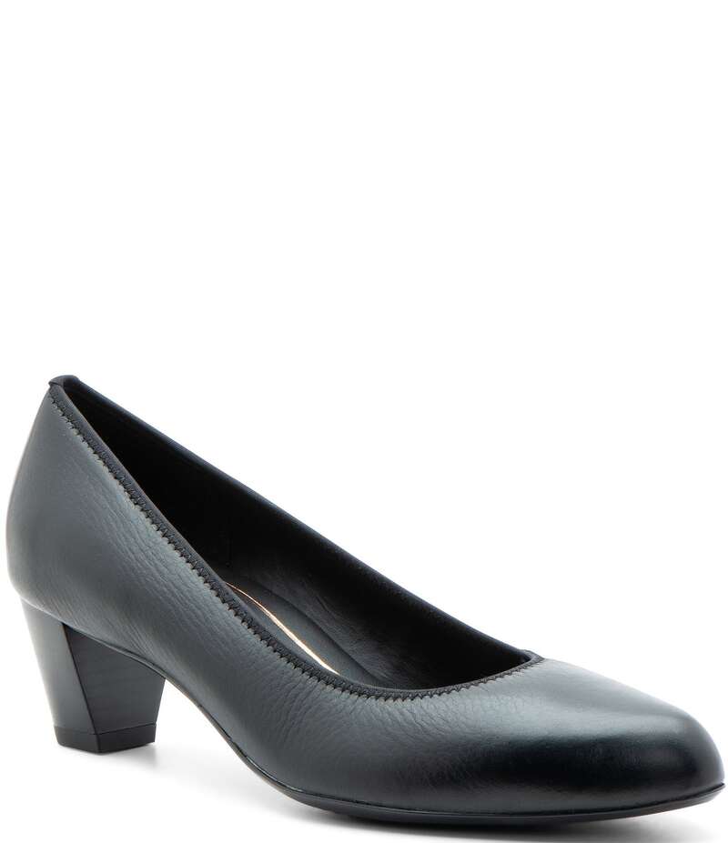 アラ レディース シューズ パンプス なめし革 ara Kelly Leather Pumps Black 黒いこと
