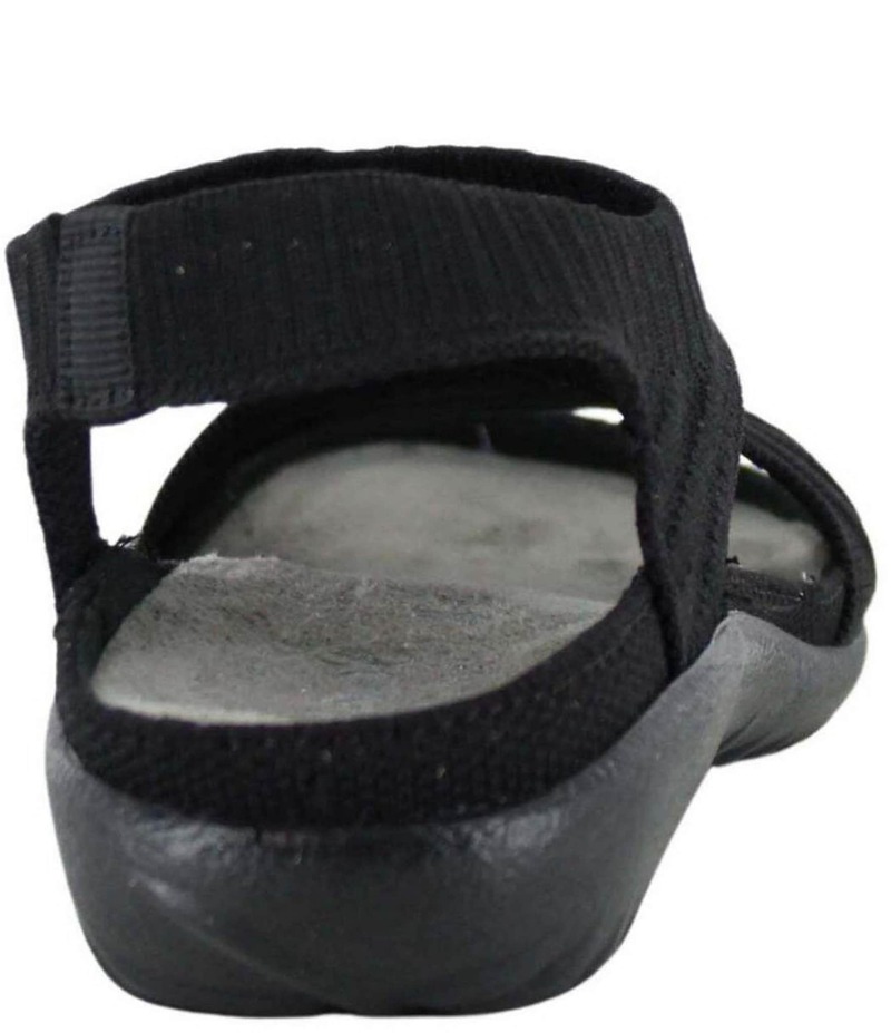 ナオト レディース シューズ パンプス サンダル 編み物 Naot Kawhia Stretch Knit Slingback Sandals Black 黒いこと