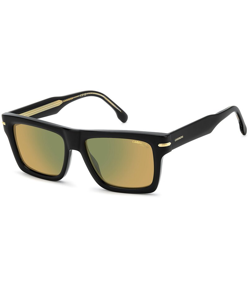 カレーナ レディース アクセサリー サングラス・アイウェア Carrera Unisex 305/S 54mm Rectangle Sunglasses Black Yellow ブラック