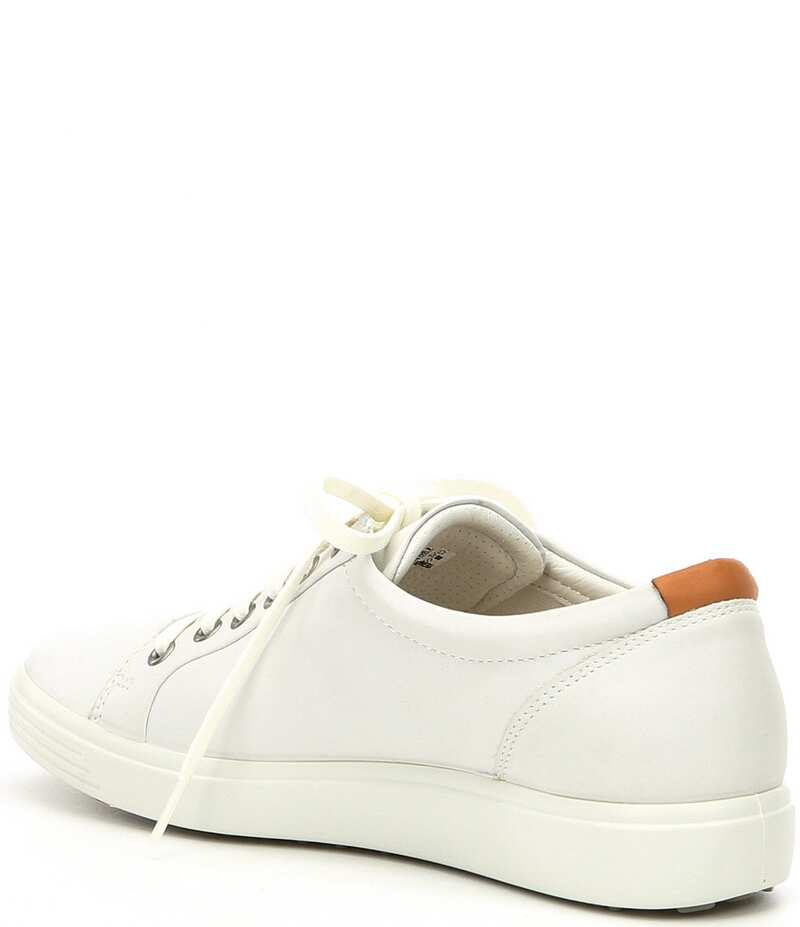 エコー レディース シューズ スニーカー レース レザー ECCO Women's Soft VII Leather Lace-Up Sneakers White ホワイト