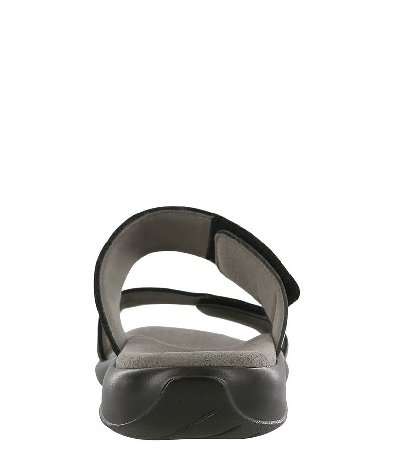 サス レディース シューズ サンダル プリント レザー SAS Nudu Leather Dot Printed Leather Slides Midnight｜ReVida 店