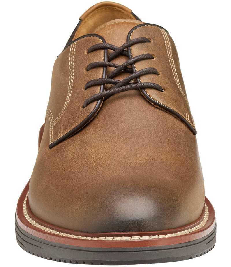 ジョンストンアンドマーフィー メンズ シューズ ドレスシューズ オックスフォード レザー Johnston & Murphy Men's Upton Leather Plain Toe Leather Oxfords Oiled Tan タン