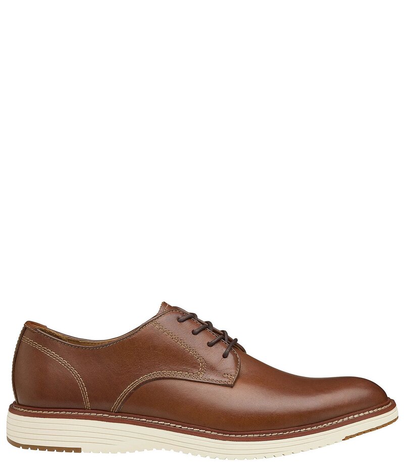 ジョンストンアンドマーフィー メンズ シューズ ドレスシューズ オックスフォード レザー Johnston & Murphy Men's Upton Leather Plain Toe Leather Oxfords Tan タン