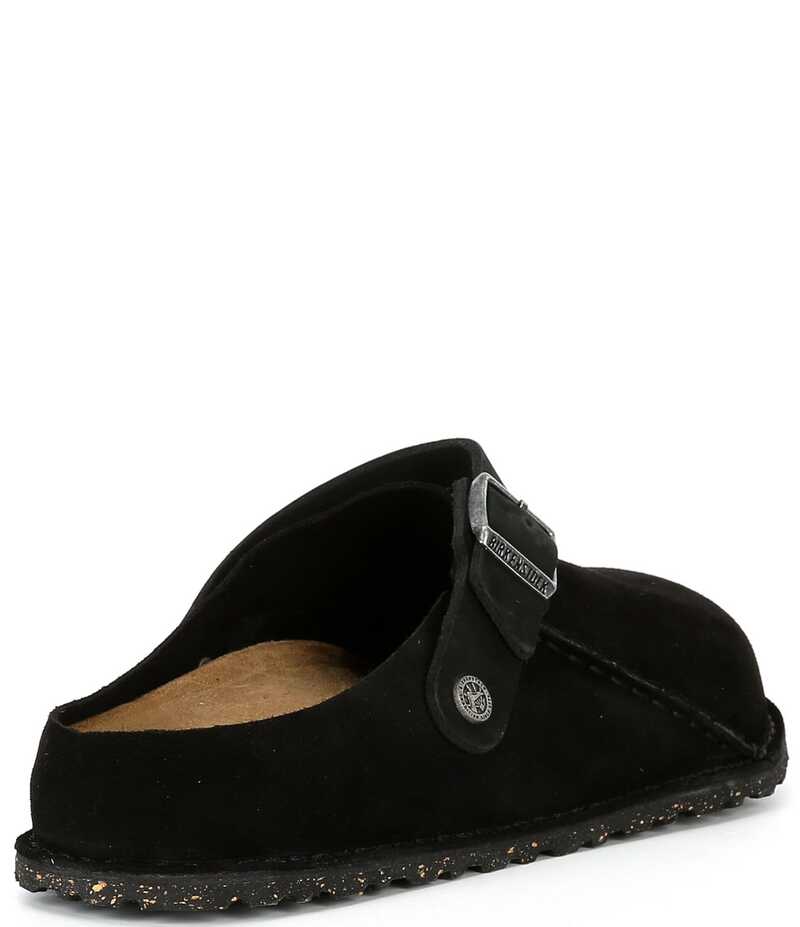 ビルケンシュトック メンズ シューズ スリッポン・ローファー スエード Birkenstock Men's Lutry 365 Suede Slip On Clogs Black ブラック