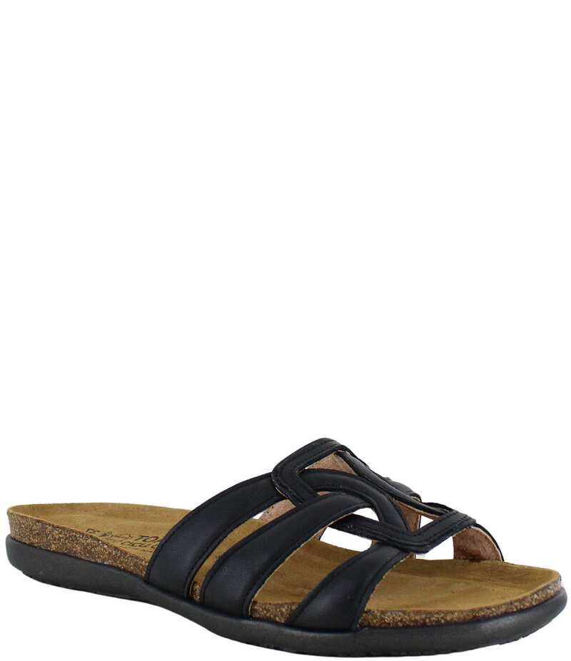 ナオト レディース シューズ パンプス サンダル Naot Liv Banded Slip On Sandals Jet Black 黒いこと