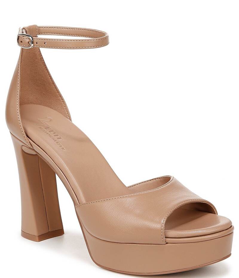 ナチュライザー レディース シューズ サンダル プラットフォーム アンクル レザー Naturalizer 27 EDIT Delphie Leather Ankle Strap Platform Dress Sandals Taupe トープ|ReVida 店