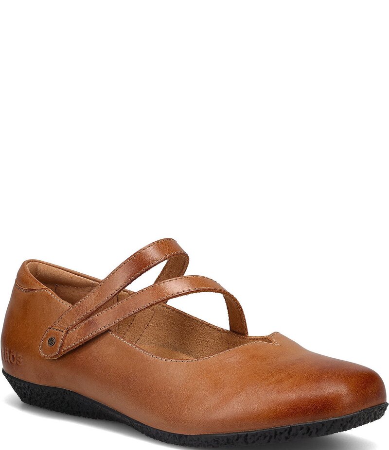 タオスフットウェア レディース シューズ パンプス なめし革 Taos Footwear Banter Leather Mary Jane Flats Caramel