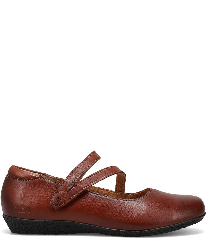 タオスフットウェア レディース シューズ パンプス なめし革 Taos Footwear Banter Leather Mary Jane Flats Cognac