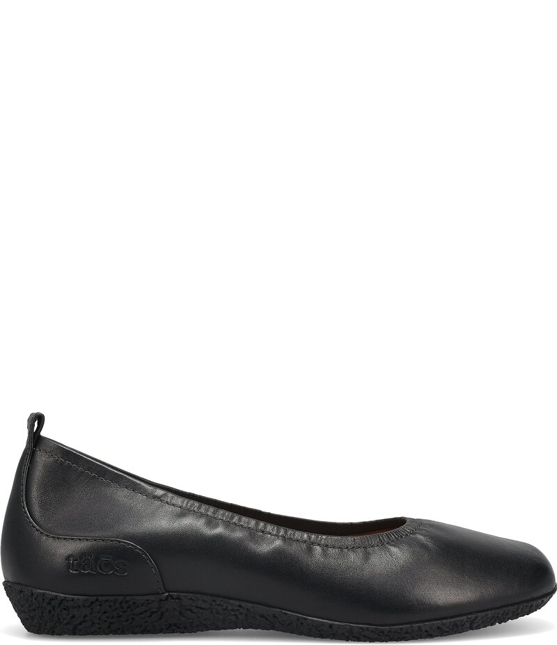タオスフットウェア レディース シューズ パンプス なめし革 Taos Footwear Chit Chat Leather Skimmer Flats Black 黒いこと