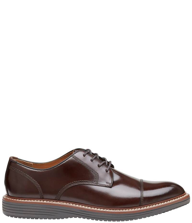 ジョンストンアンドマーフィー メンズ シューズ ドレスシューズ オックスフォード キャップ レース レザー Johnston & Murphy Men's Upton Leather Cap Toe Lace Up Oxfords Mahogany