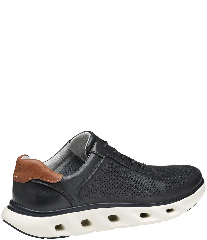 ジョンストンアンドマーフィー メンズ シューズ ドレスシューズ スニーカー レザー Johnston & Murphy Men's Reactivate Perforated Leather U-Throat Sneakers Black ブラック