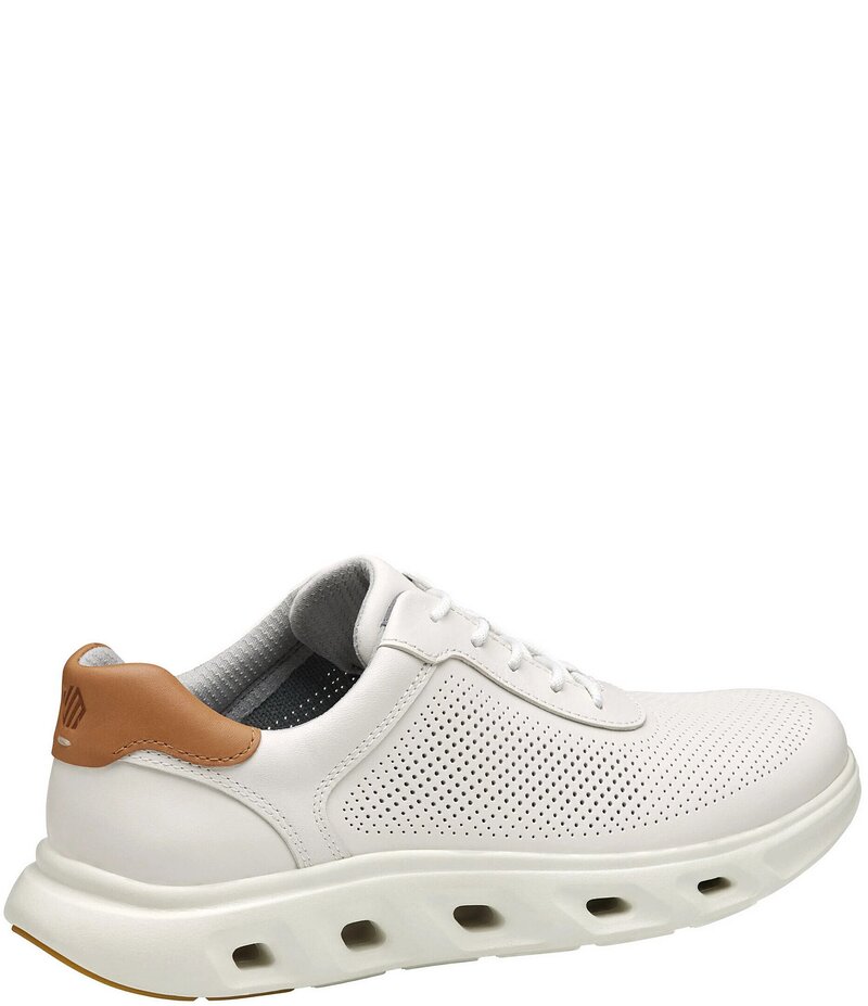 ジョンストンアンドマーフィー メンズ シューズ ドレスシューズ スニーカー レザー Johnston & Murphy Men's Reactivate Perforated Leather U-Throat Sneakers White ホワイト