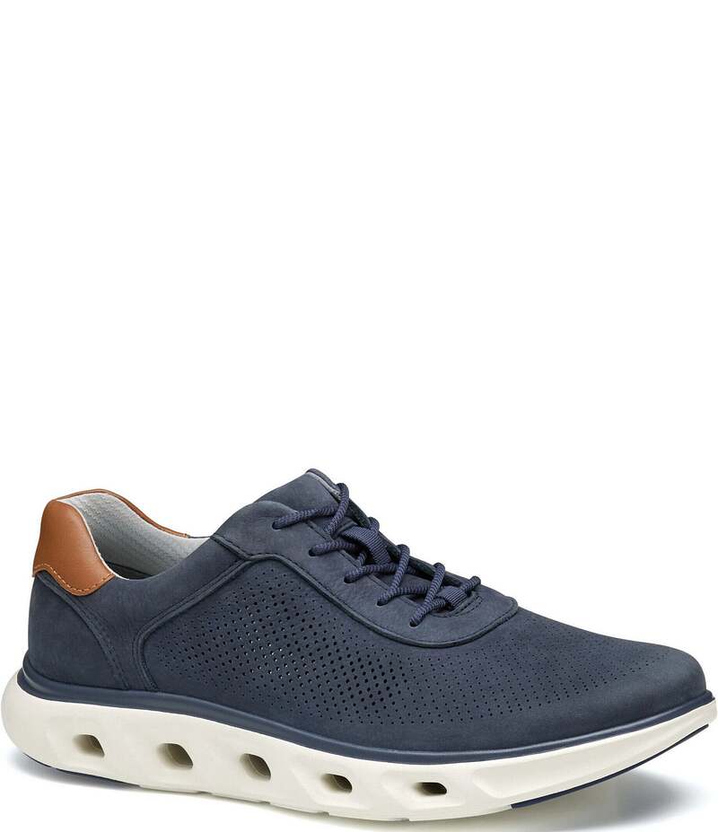 ジョンストンアンドマーフィー メンズ シューズ ドレスシューズ スニーカー レース Johnston & Murphy Men's Reactivate Nubuck U-Throat Lace Up Sneakers Navy ネイビー