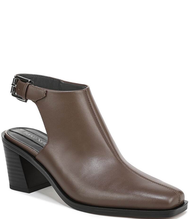 フランコサルト レディース シューズ ブーツ・レインブーツ レザー Franco Sarto Isadora Leather Slingback Shooties Truffle Brown ブラウン