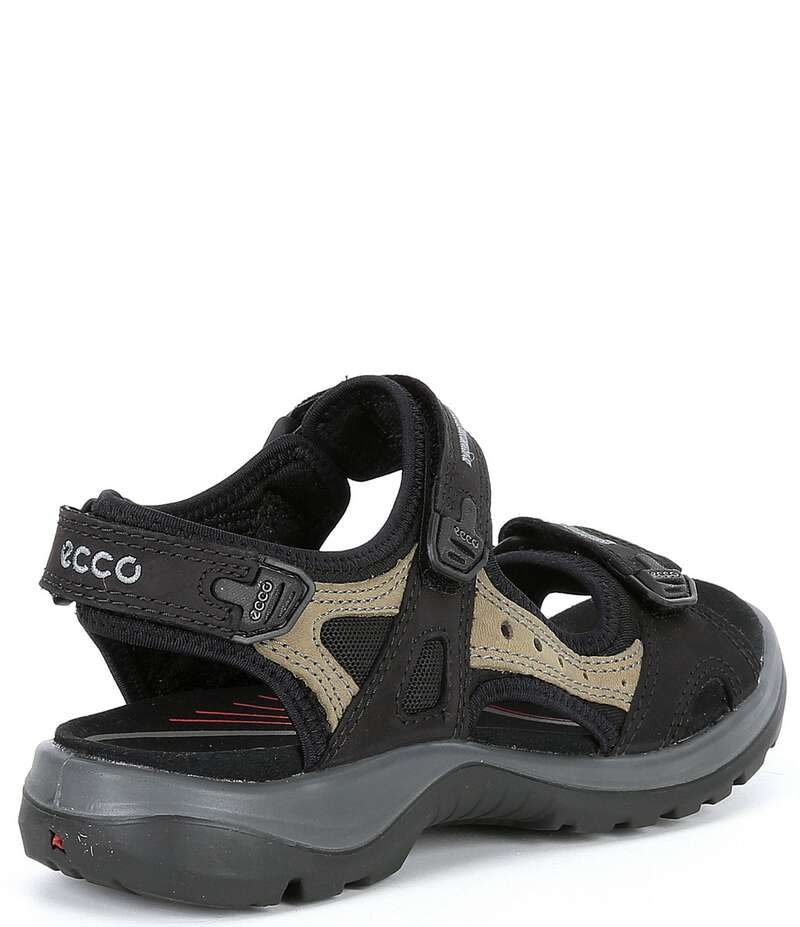 エコー レディース シューズ サンダル レザー ECCO Yucatan Adjustable Strap Leather Sandals Black ブラック｜ReVida 店