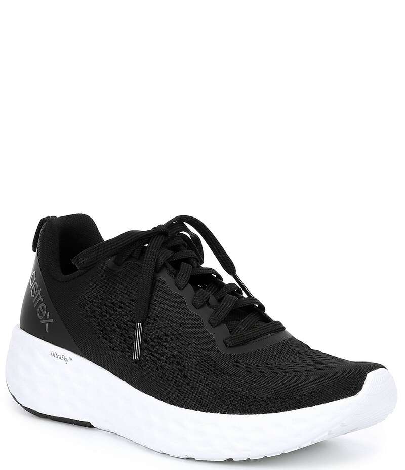 エイトレックス レディース シューズ スニーカー レース Aetrex Danika Lace-Up Sneakers Black ブラック