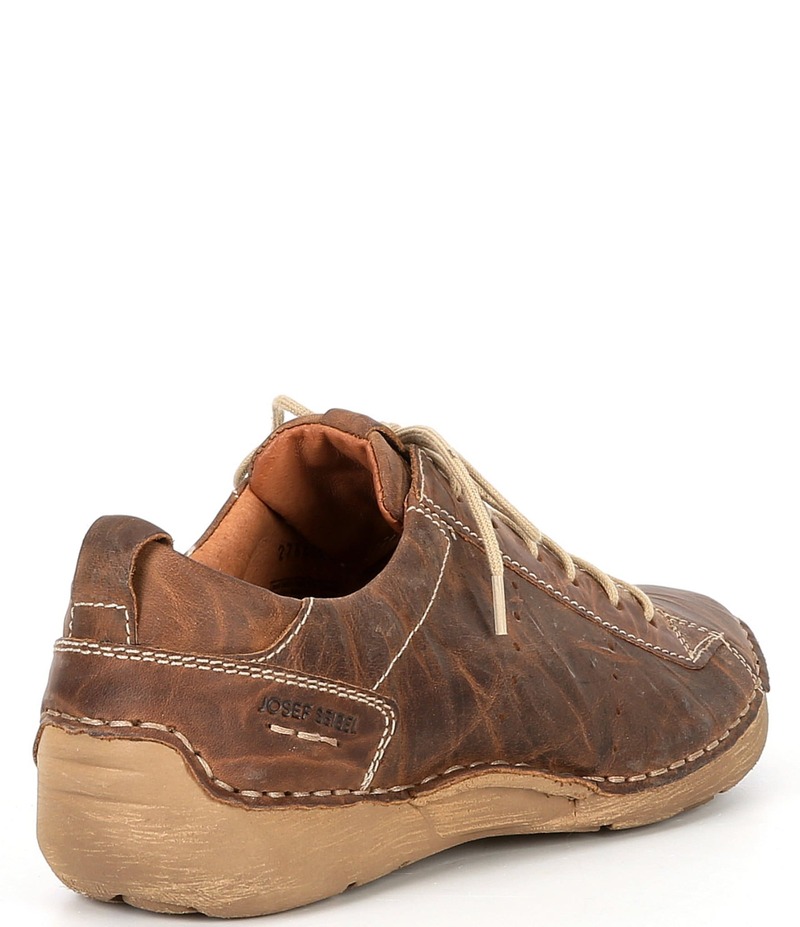 ジョセフセイベル レディース シューズ スニーカー オックスフォード レース レザー Josef Seibel Fergey 56 Leather Lace-Up Oxford Sneakers Brandy|ReVida 店