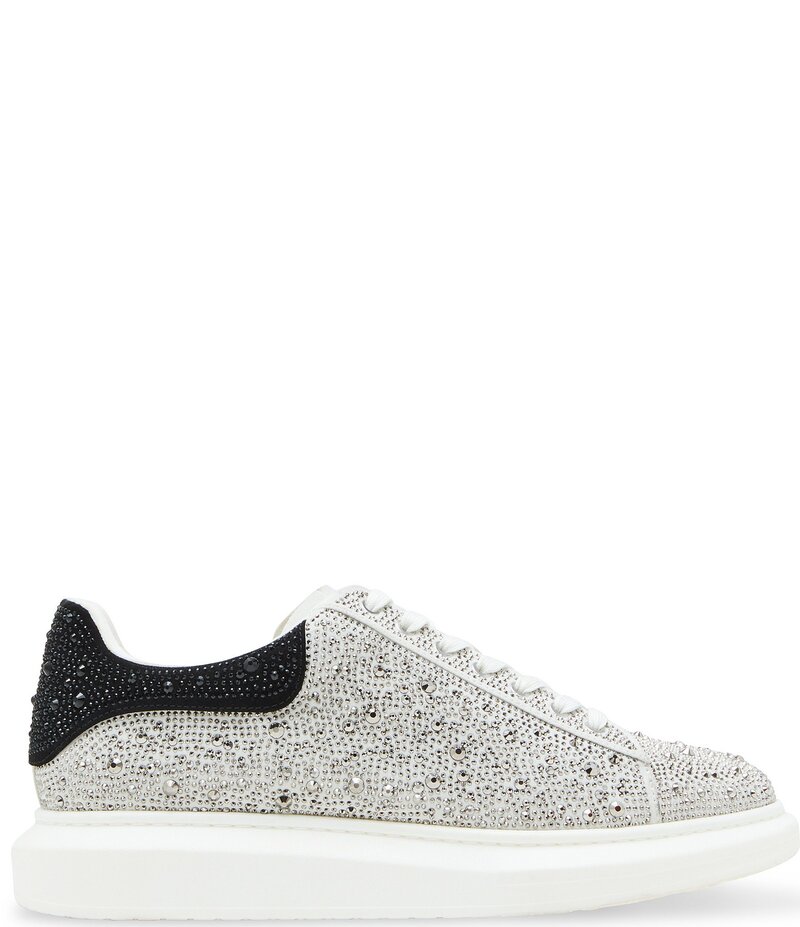 スティーブ マデン メンズ シューズ スニーカー Steve Madden Men's Icebox Rhinestone Embellished Low-Top Sneakers Silver Multi シルバー