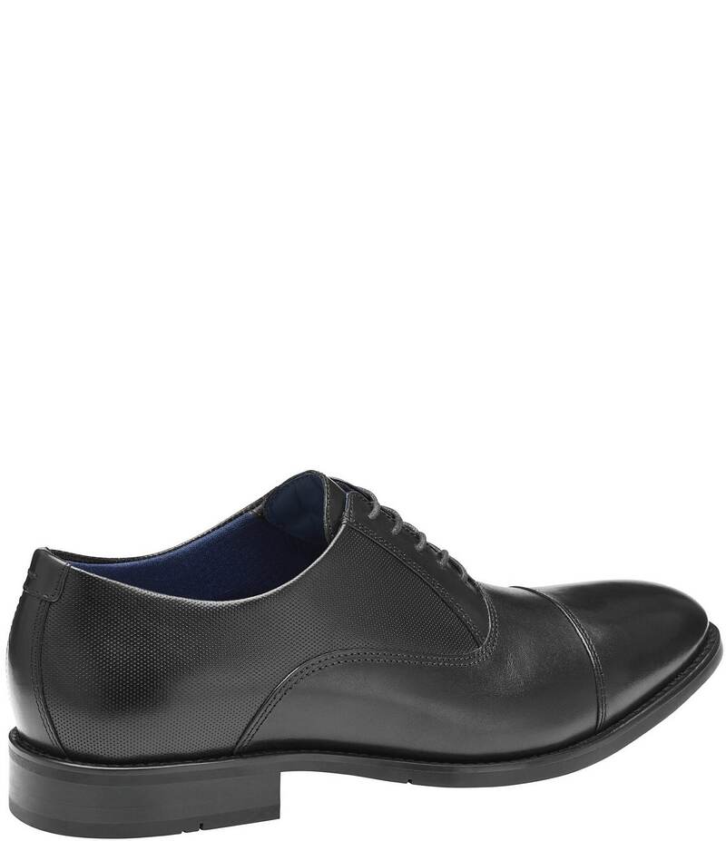 ジョンストンアンドマーフィー メンズ シューズ ドレスシューズ オックスフォード キャップ レース レザー Johnston & Murphy Men's Landry Embossed Leather Cap Toe Lace Up Oxfords Black ブラック