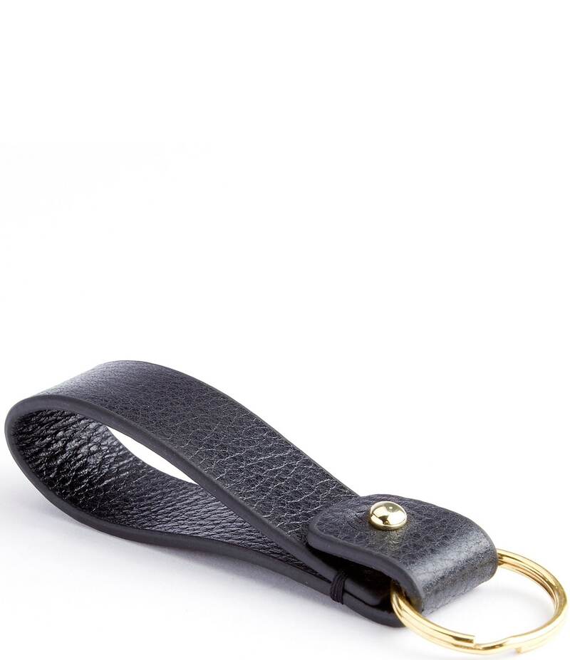 ロイス レディース バッグ ハンドバッグ レザー ROYCE New York Leather Loop Key Chain Black ブラック