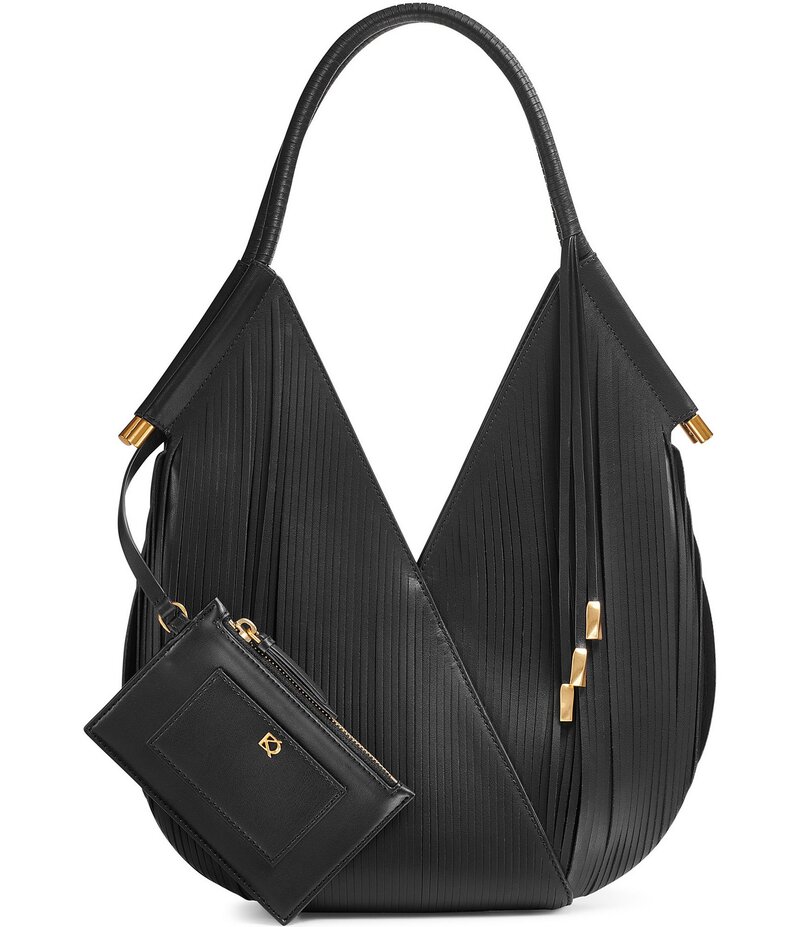 ダナキャラン レディース バッグ ショルダーバッグ ミニ Donna Karan Baldwin Mini Shoulder Bag Black/Gold ブラック|ReVida 店