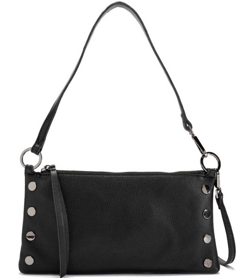 ハミット レディース バッグ ショルダーバッグ レザー Hammitt Kyle Leather Shoulder Bag Black/Gunmetal ブラック