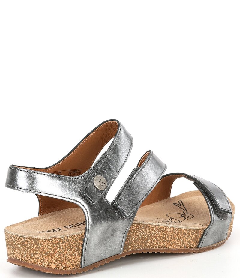 ジョセフセイベル レディース シューズ サンダル レザー Josef Seibel Tonga 25 Leather Strap Sandals Anthrazit｜ReVida 店