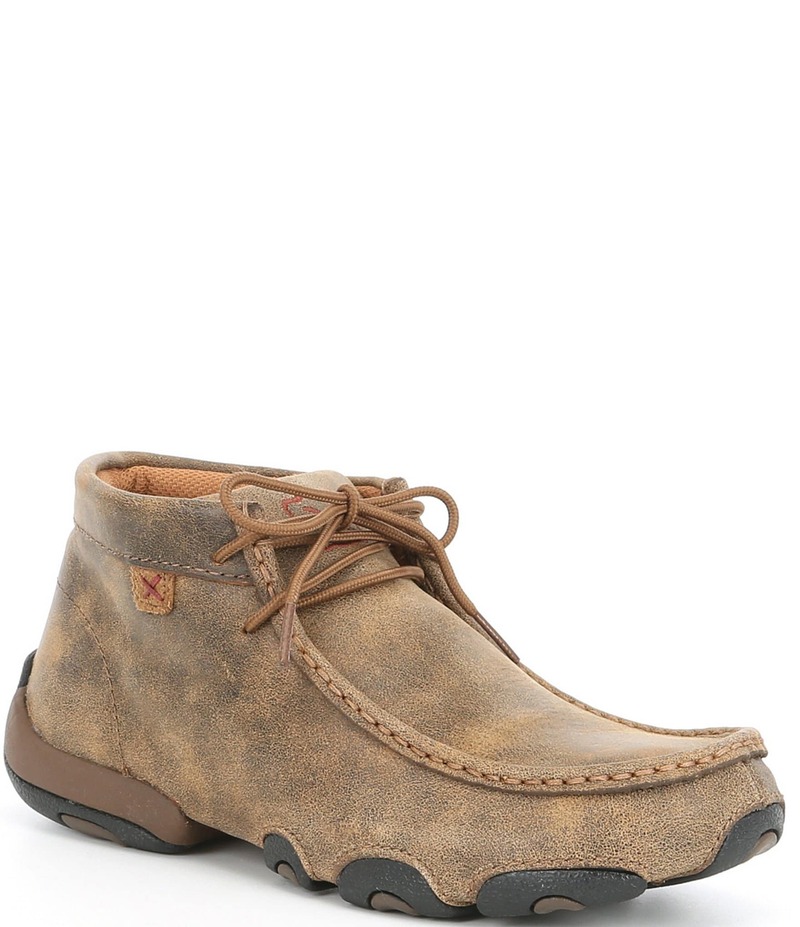 ツイステッドエックス レディース シューズ ブーツ・レインブーツ Twisted X Women's Original Chukka Driving Mocs Bomber Brown ブラウン|ReVida 店