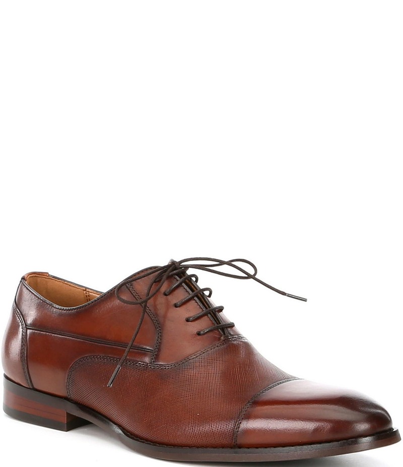 スティーブ マデン メンズ シューズ ドレスシューズ オックスフォード キャップ レザー Steve Madden Men's Proctr Leather Cap Toe Oxfords Tan タン｜ReVida 店