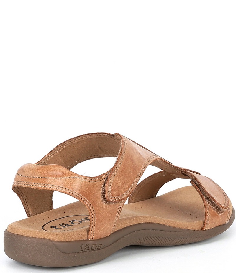 タオスフットウェア レディース シューズ パンプス サンダル なめし革 Taos Footwear The Show Back Strap Italian Leather Sandals Caramel