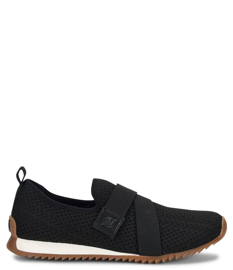 ボーン レディース シューズ スニーカー 編み物 Born Newbury Knit Slip-On Sneakers Black 黒いこと