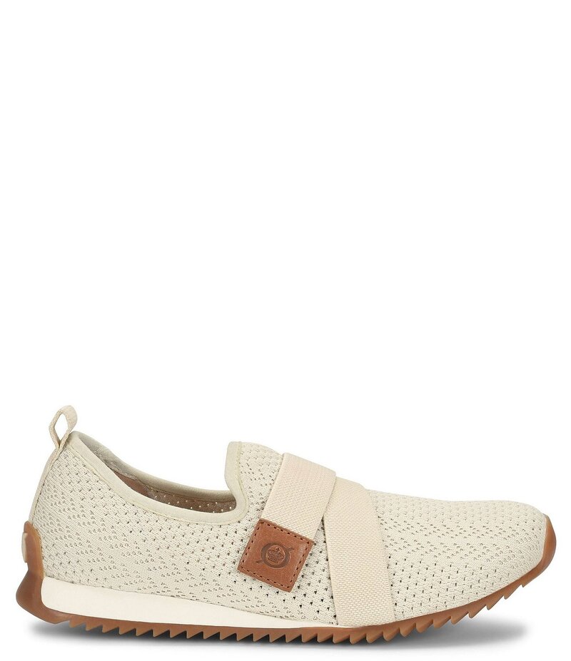 ボーン レディース シューズ スニーカー 編み物 Born Newbury Knit Slip-On Sneakers Cream 皮膚軟化剤