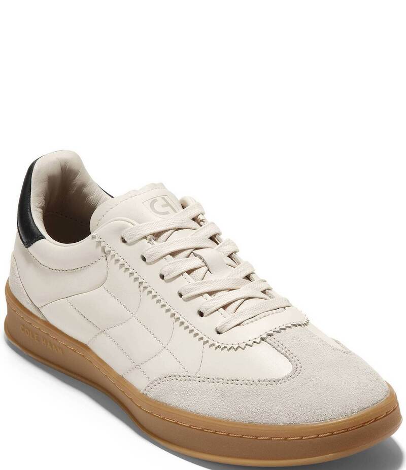コールハーン レディース ボトムス カジュアルパンツ スニーカー レザー Cole Haan GrandPro Breakaway Leather Sneakers Ivory/Gum アイボリー|ReVida 店