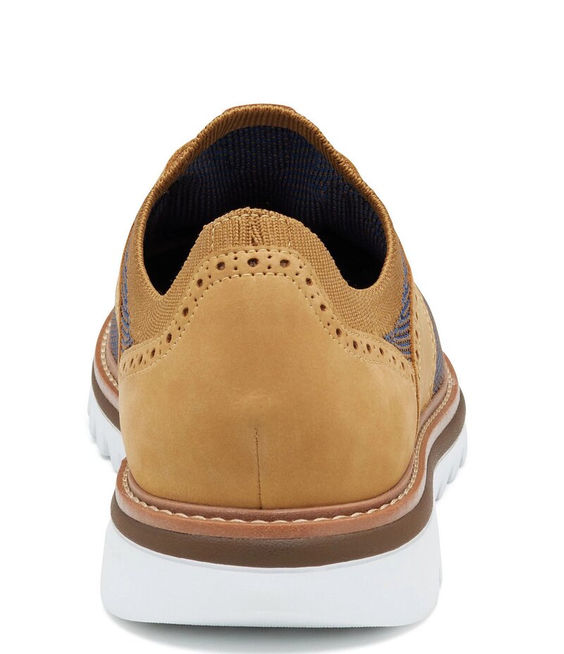 ジョンストンアンドマーフィー メンズ シューズ ドレスシューズ オックスフォード スニーカー ブローグ ニット Johnston & Murphy Men's Braydon Knit Brogue DetailSaddle Oxford Sneakers Tan Multi タン
