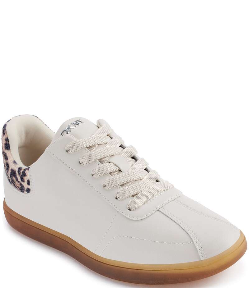 ダナキャラン レディース ボトムス カジュアルパンツ スパンコール スニーカー レース レザー DKNY by Donna Karan Seacliff Leather Leopard Sequin Accent Lace Up Sneakers Khaki Multi カーキ 27,820円