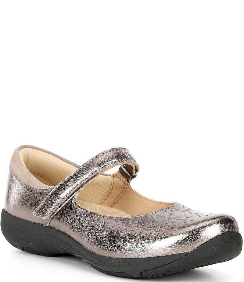 ダンスコ レディース シューズ パンプス レザー Dansko Stacy Leather Mary Janes Pewter Metallic ピューター