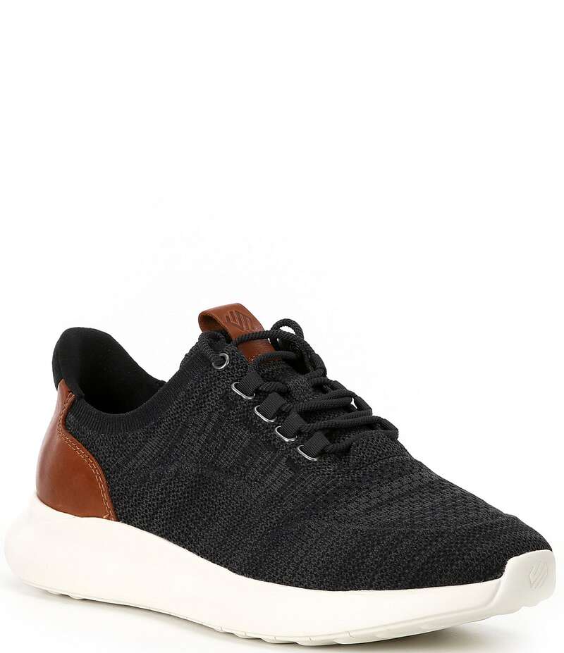 ジョンストンアンドマーフィー メンズ ボトムス カジュアルパンツ スニーカー ニット Johnston & Murphy Men's Amherst Knit 2.0 Plain Toe Sneakers Black ブラック｜ReVida 店