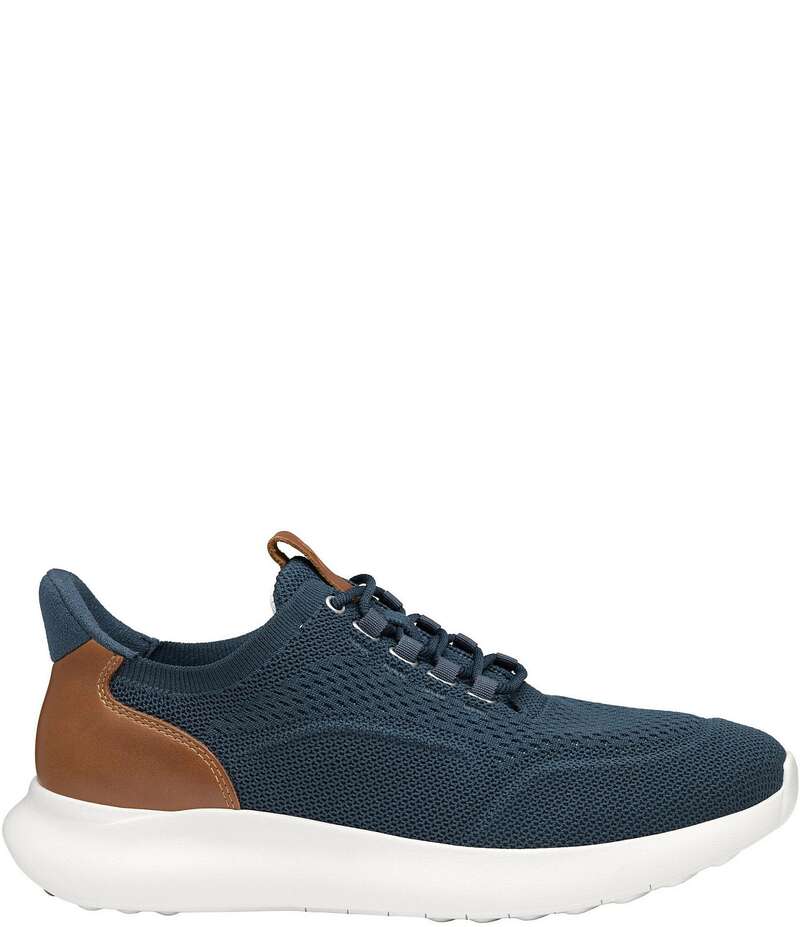ジョンストンアンドマーフィー メンズ ボトムス カジュアルパンツ スニーカー ニット Johnston & Murphy Men's Amherst Knit 2.0 Plain Toe Sneakers Navy ネイビー｜ReVida 店