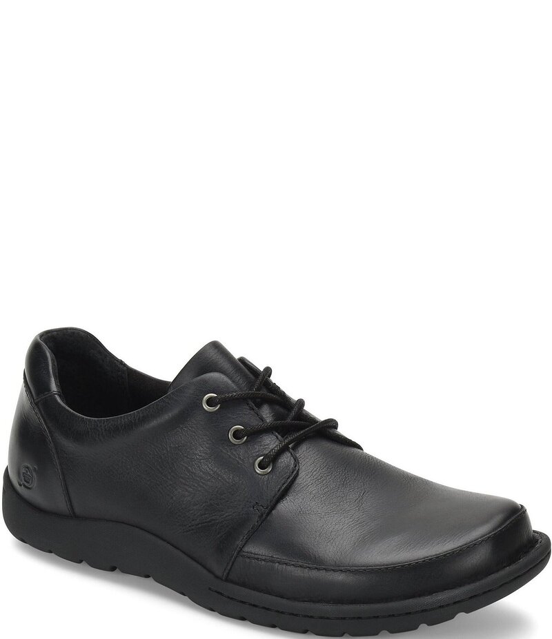 ボーン メンズ シューズ ドレスシューズ レース レザー Born Men's Nigel 3-Eye Leather Lace Up Shoes Black ブラック