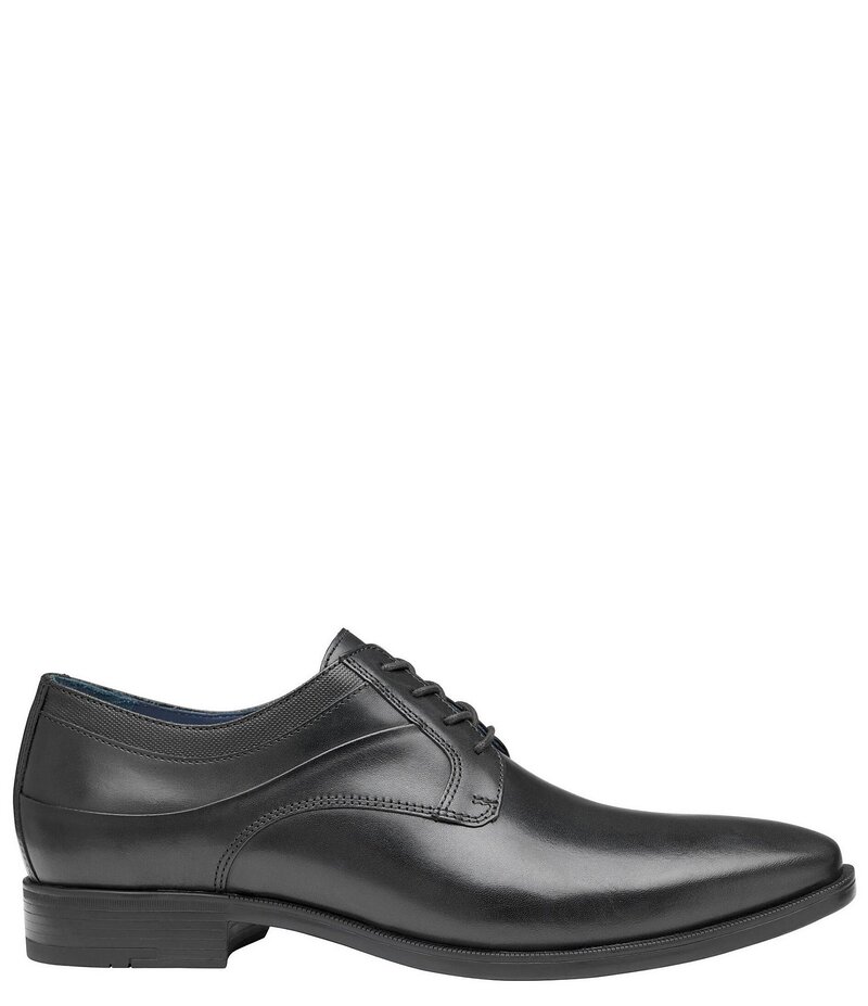 ジョンストンアンドマーフィー メンズ シューズ ドレスシューズ オックスフォード レース レザー Johnston & Murphy Men's Gibbons Leather Plain Toe Lace Up Oxfords Black ブラック｜ReVida 店