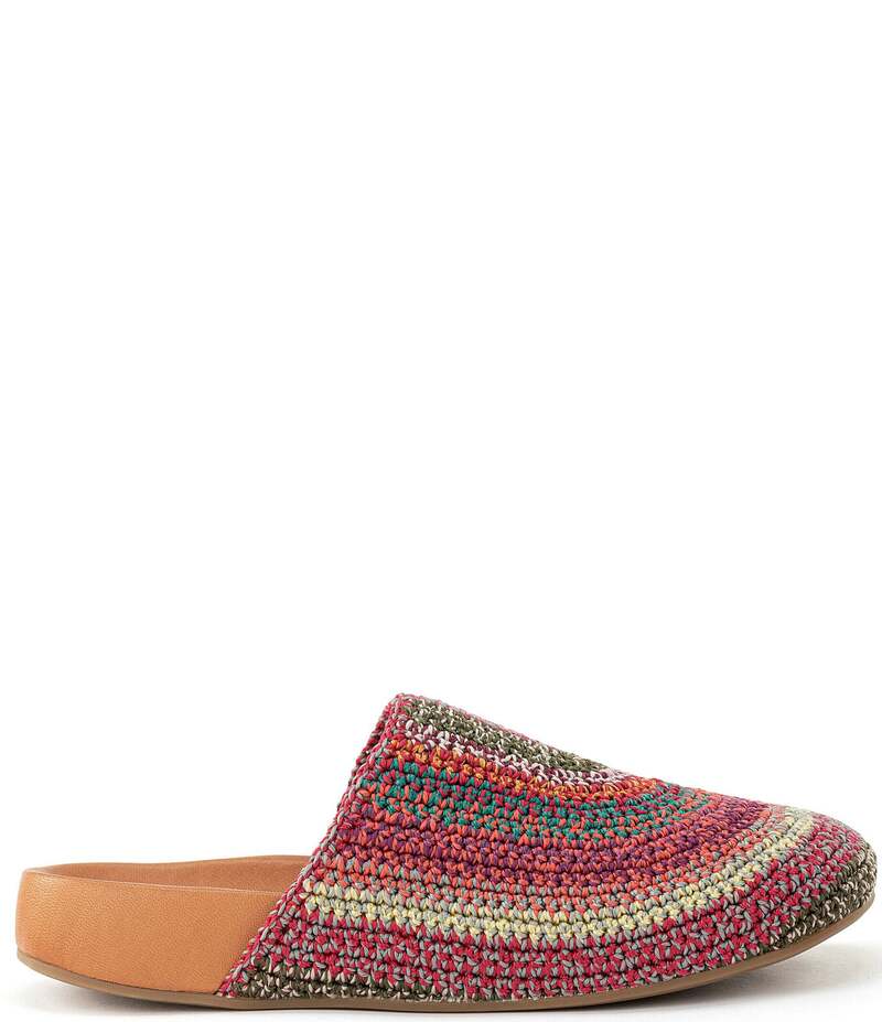 ザサック レディース シューズ パンプス プリント The Sak Bolinas Stripe Print Crochet Clogs Sunset Stripe ストライプ